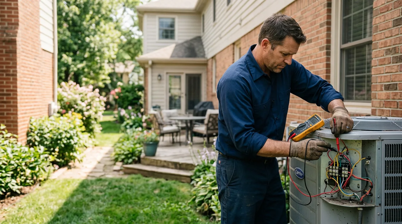 HVAC technician working near Conway, NH